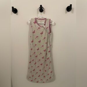 Kyte Baby sleep sack. Pink flamingos. .5 tog. Medium.